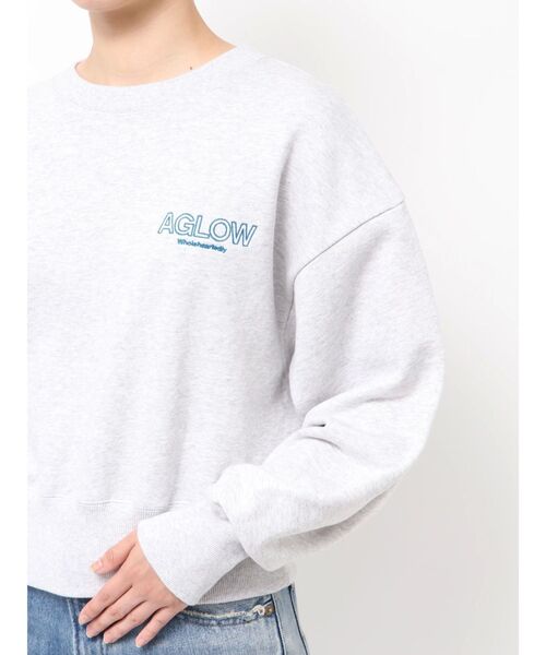 ロゴ刺繍ショートスウェット（スウェット）｜Ungrid（アングリッド）の