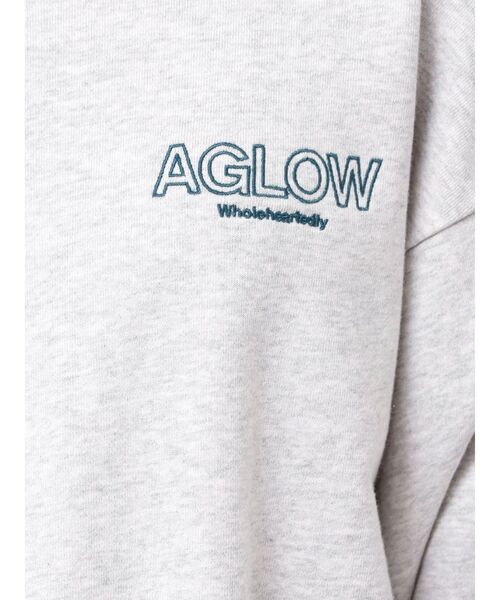 Ungrid(アングリッド)の「ロゴ刺繍ショートスウェット(スウェット・レディース・ライトグレー/オレンジ/グリーン・FREE)」の16枚目の写真