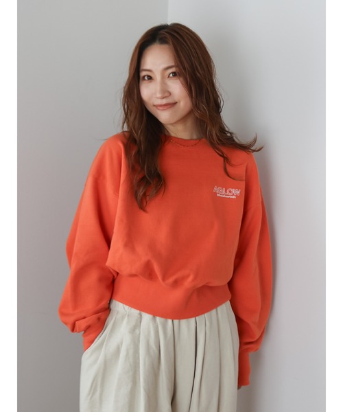 セール】ロゴ刺繍ショートスウェット（スウェット）｜Ungrid（アン