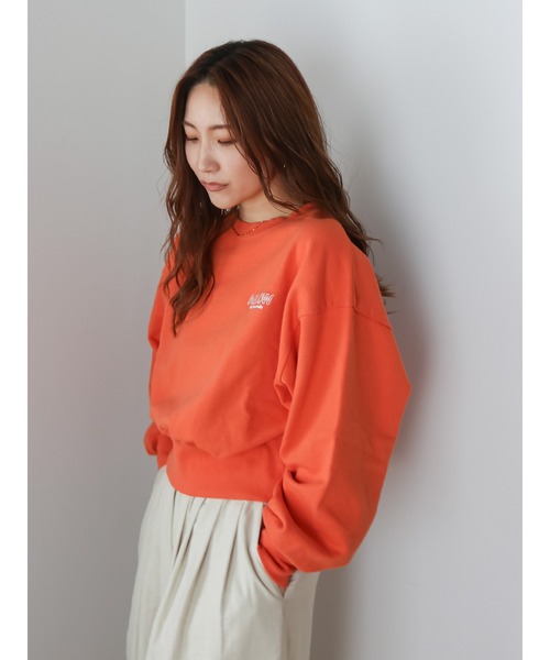 ロゴ刺繍ショートスウェット（スウェット）｜Ungrid（アングリッド）の