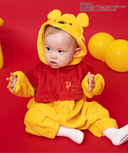 ディズニーキャラクター くまのプーさん/カバーオール（ロンパース