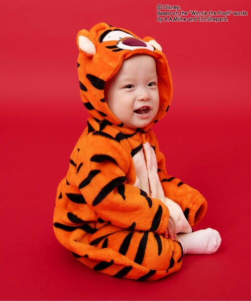 Disney(ディズニー)の「ディズニーキャラクター くまのプーさん/カバーオール(ロンパース・キッズ・イエロー/オレンジ・80/70)」の7枚目の写真