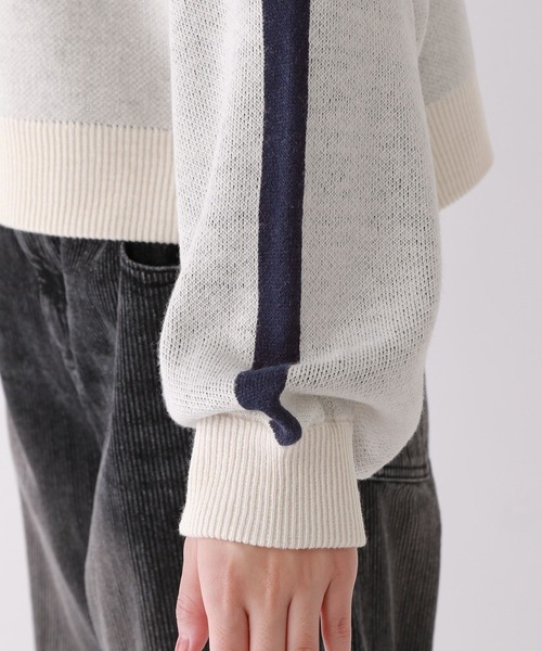 ハーフZIPラインニット（ニット/セーター）｜repipi armario（レピピ