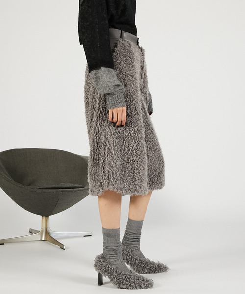 PRANK PROJECT（プランクプロジェクト）の「ファーコンビハーフパンツ / Fur Combination Half Pants（その他パンツ・レディース・ホワイト/グレー・36/38）」の16枚目の写真