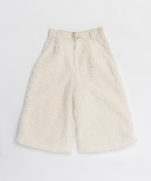 PRANK PROJECT（プランクプロジェクト）の「ファーコンビハーフパンツ / Fur Combination Half Pants（その他パンツ・レディース・ホワイト/グレー・36/38）」の11枚目の写真