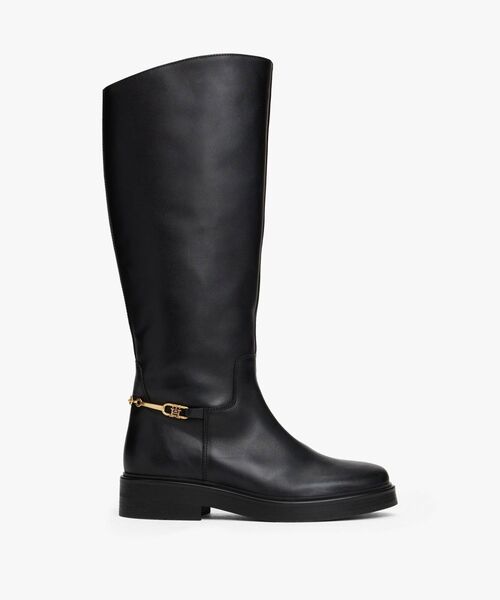 TOMMY HILFIGER（トミーヒルフィガー）の「ホースビットライディングロングブーツ（ブーツ・レディース・ブラック・23cm/23.5cm/24cm）」の2枚目の写真