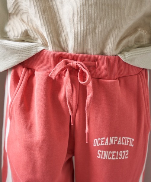 Ocean Pacific(オーシャンパシフィック)の「【OP:オーピー】レディース サイドライン 裏毛 スウェットパンツ(スウェットパンツ・レディース・ブラウン/ピンク・LARGE/MEDIUM)」の6枚目の写真
