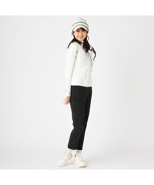 marie claire（マリ・クレール）の「marie claire GOLF マリクレールゴルフ ゴルフウェア ワンポイント ロゴ サイドライン入り ストレッチ 撥水 薄中綿 ベスト（ダウンベスト・レディース・グレー/ブラック/ホワイト・LL/M/L）」の22枚目の写真