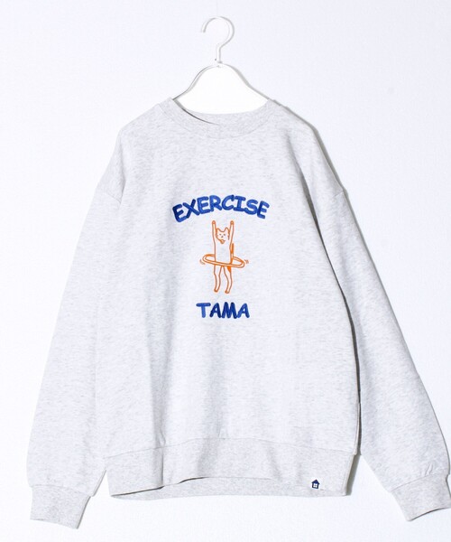FREDY MAC(フレディーマック)の「【FREDYMAC】EXCERCISING TAMA 裏毛スウェット(スウェット・メンズ・ネイビー/ライトグレー・S/L/M)」の2枚目の写真