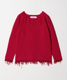 JANE SMITH / JOHN SMITH | ＜JANE SMITH＞フリンジ ニットプルオーバー/レッド(ニット/セーター)