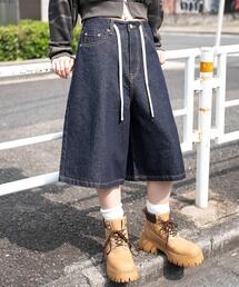 WEGO | WEGO/【25年秋冬新作】リジッドバギーハーフパンツ(デニムパンツ)