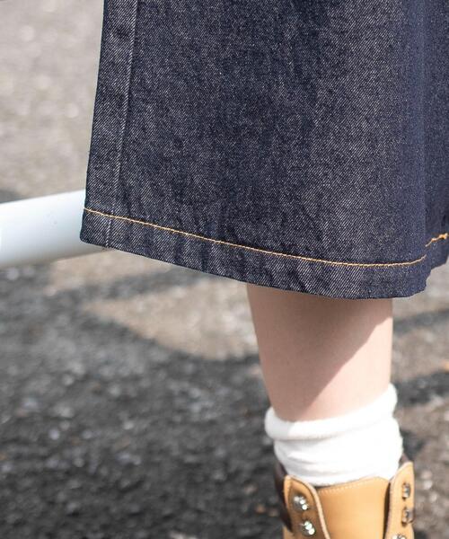 WEGO（ウィゴー）の「WEGO/【25年秋冬新作】リジッドバギーハーフパンツ（デニムパンツ・レディース・インディゴブルー・MEDIUM/SMALL）」の7枚目の写真