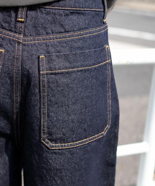 WEGO（ウィゴー）の「WEGO/【25年秋冬新作】リジッドバギーハーフパンツ（デニムパンツ・レディース・インディゴブルー・MEDIUM/SMALL）」の6枚目の写真