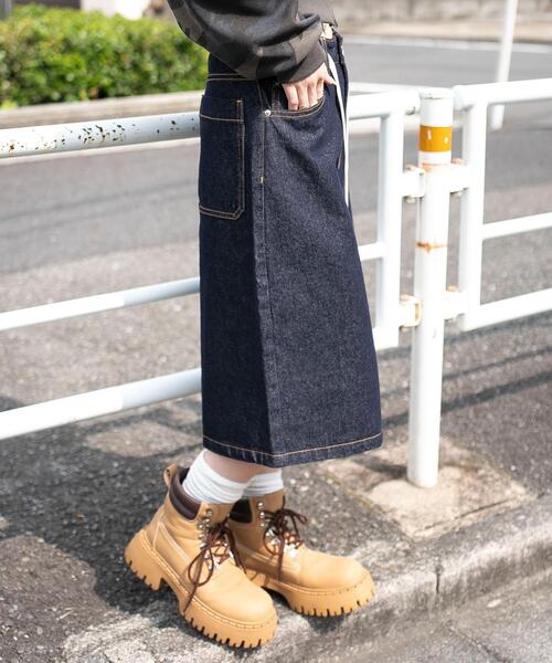 WEGO（ウィゴー）の「WEGO/【25年秋冬新作】リジッドバギーハーフパンツ（デニムパンツ・レディース・インディゴブルー・MEDIUM/SMALL）」の8枚目の写真