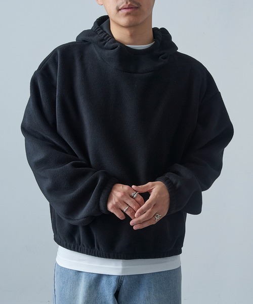 USA製 古着 ロサンゼルスアパレル ブラック フェード スウェット パーカー セール】【Los Angeles Apparel】Polar Fleece Pullover Hoodie