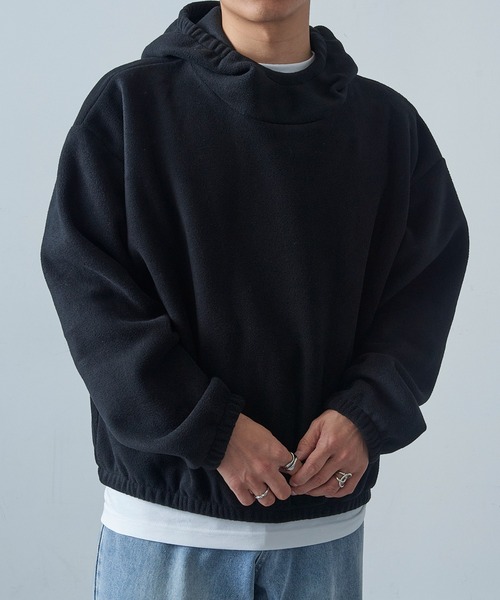 LOS ANGELES APPAREL（ロサンゼルスアパレル）の「【Los Angeles Apparel】Polar Fleece Pullover Hoodie ポーラーフリース プルオーバーパーカー フーディー USA製 L-PF409 UNTR（パーカー・メンズ・グリーン/ネイビー/ブラック・S/M/L/XL）」の6枚目の写真