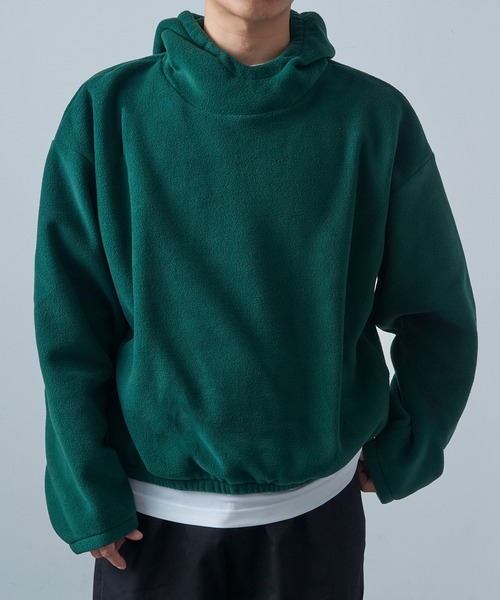 LOS ANGELES APPAREL（ロサンゼルスアパレル）の「【Los Angeles Apparel】Polar Fleece Pullover Hoodie ポーラーフリース プルオーバーパーカー フーディー USA製 L-PF409 UNTR（パーカー・メンズ・グリーン/ネイビー/ブラック・S/M/L/XL）」の10枚目の写真