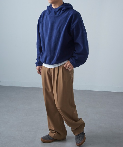 LOS ANGELES APPAREL（ロサンゼルスアパレル）の「【Los Angeles Apparel】Polar Fleece Pullover Hoodie ポーラーフリース プルオーバーパーカー フーディー USA製 L-PF409 UNTR（パーカー・メンズ・グリーン/ネイビー/ブラック・S/M/L/XL）」の16枚目の写真