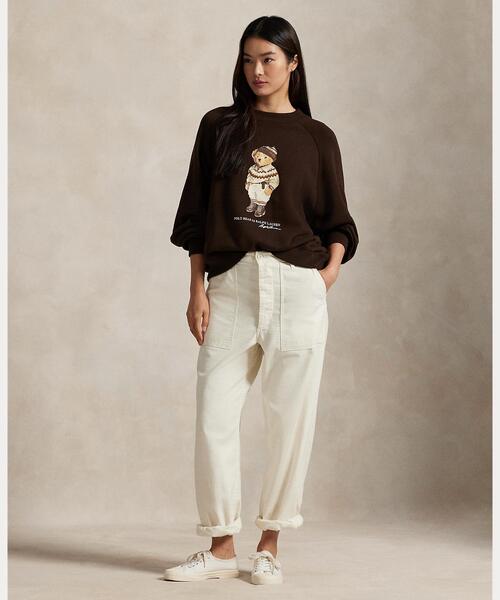 POLO RALPH LAUREN（ポロ ラルフ ローレン）の「Polo ベア フリース クルーネック（Tシャツ/カットソー・レディース・ブラウン・L/M/S/XL/XS）」の6枚目の写真