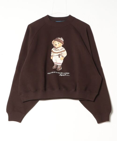 POLO RALPH LAUREN（ポロ ラルフ ローレン）の「Polo ベア フリース クルーネック（Tシャツ/カットソー・レディース・ブラウン・L/M/S/XL/XS）」の3枚目の写真