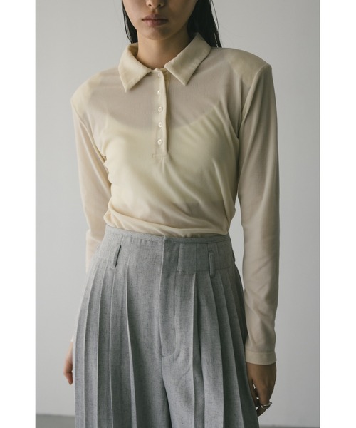 ベロアポロトップ（Tシャツ/カットソー）｜STYLEMIXER（スタイル