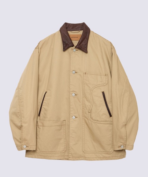 MATSUFUJI(マツフジ)の「【MATSUFUJI/マツフジ】Connected Pockets Drill Jacket(カバーオール・メンズ・ベージュ・2/3)」の1枚目の写真