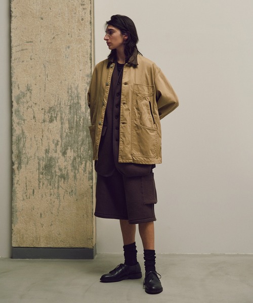 MATSUFUJI(マツフジ)の「【MATSUFUJI/マツフジ】Connected Pockets Drill Jacket(カバーオール・メンズ・ベージュ・2/3)」の3枚目の写真