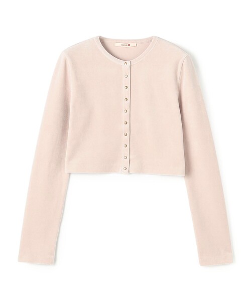 ヘビーベロア ショートカーディガン（カーディガン/ボレロ）｜BACCA