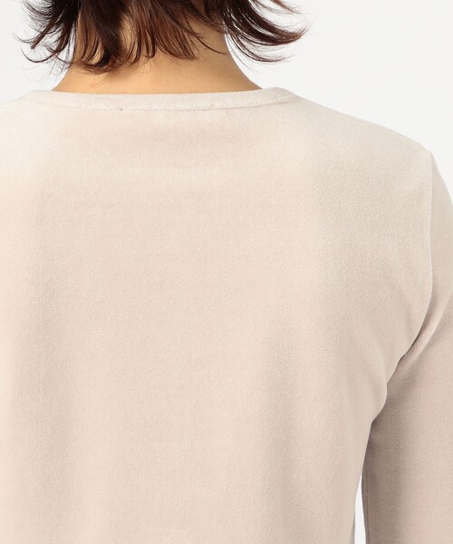 BACCA（バッカ）の「ヘビーベロア ショートカーディガン（カーディガン/ボレロ・レディース・ブラック/ライトベージュ・S）」の8枚目の写真