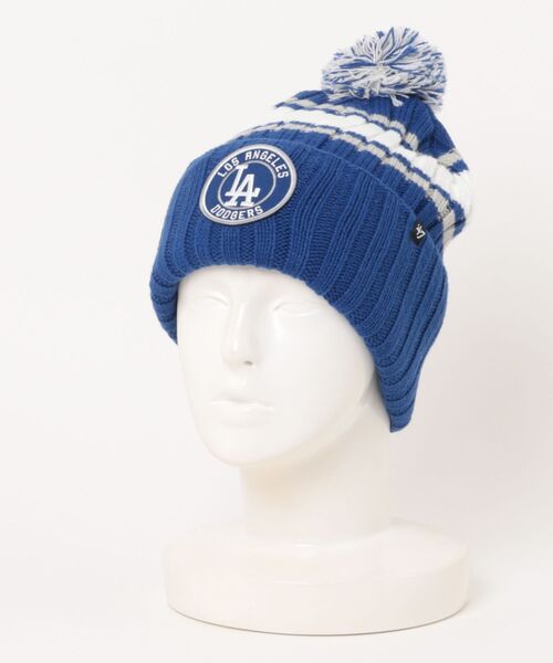'47（フォーティーセブン）の「【'47】47 CUFF KNIT Plateau [SSL]（ニットキャップ/ビーニー・メンズ・ネイビー/ロイヤルブルー・F）」の2枚目の写真