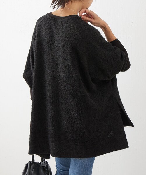 BEARDSLEY(ビアズリー)の「フリンジヤーンビッグプルオーバー(ニット/セーター・レディース・アイボリー/ブラック・FREE)」の7枚目の写真