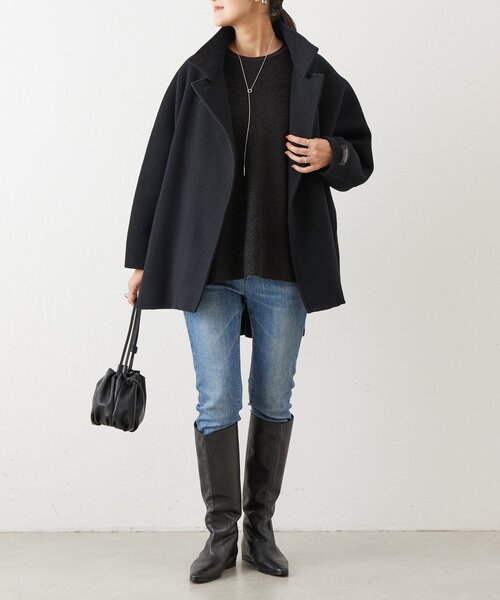 BEARDSLEY(ビアズリー)の「フリンジヤーンビッグプルオーバー(ニット/セーター・レディース・アイボリー/ブラック・FREE)」の10枚目の写真