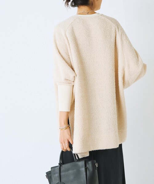 BEARDSLEY(ビアズリー)の「フリンジヤーンビッグプルオーバー(ニット/セーター・レディース・アイボリー/ブラック・FREE)」の18枚目の写真