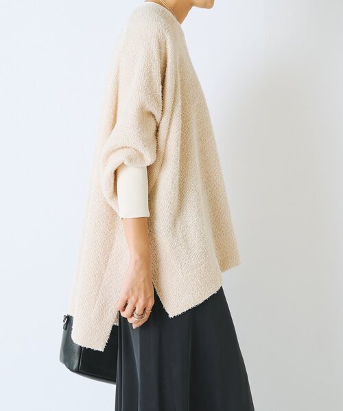 BEARDSLEY(ビアズリー)の「フリンジヤーンビッグプルオーバー(ニット/セーター・レディース・アイボリー/ブラック・FREE)」の19枚目の写真