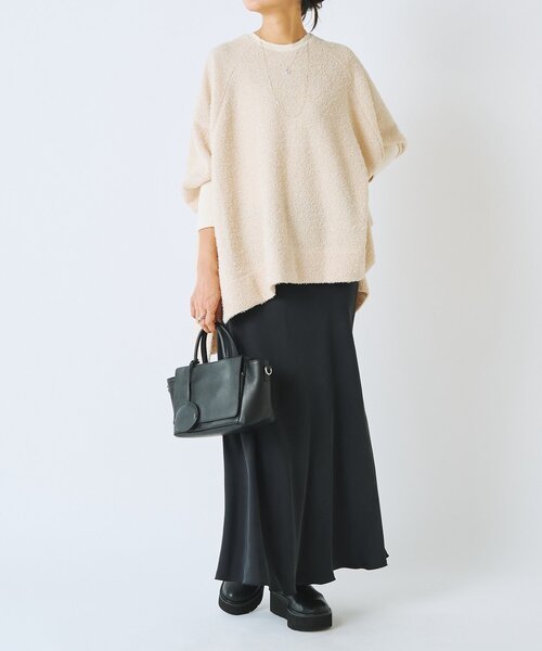 BEARDSLEY(ビアズリー)の「フリンジヤーンビッグプルオーバー(ニット/セーター・レディース・アイボリー/ブラック・FREE)」の20枚目の写真