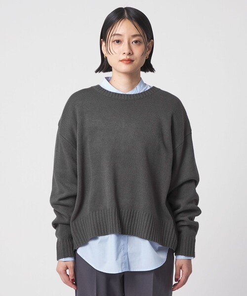 A DAY IN THE LIFE UNITED ARROWS(アデイインザライフユナイテッドアローズ)の「バルキーアクリル ニット+シャツ ‐ウォッシャブル‐<A DAY IN THE LIFE>(ニット/セーター・レディース・その他1/ベージュ/ダークグレー/ターコイズブルー系・FREE)」の16枚目の写真