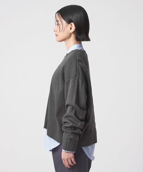 A DAY IN THE LIFE UNITED ARROWS(アデイインザライフユナイテッドアローズ)の「バルキーアクリル ニット+シャツ ‐ウォッシャブル‐<A DAY IN THE LIFE>(ニット/セーター・レディース・その他1/ベージュ/ダークグレー/ターコイズブルー系・FREE)」の17枚目の写真
