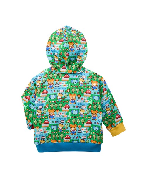 MIKI HOUSE(ミキハウス)の「レトロゲームパーカー(パーカー・キッズ・ピンク/マルチ・130cm/120cm/110cm/100cm/80cm/90cm)」の7枚目の写真