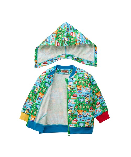 MIKI HOUSE(ミキハウス)の「レトロゲームパーカー(パーカー・キッズ・ピンク/マルチ・130cm/120cm/110cm/100cm/80cm/90cm)」の8枚目の写真