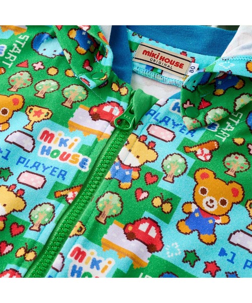 MIKI HOUSE(ミキハウス)の「レトロゲームパーカー(パーカー・キッズ・ピンク/マルチ・130cm/120cm/110cm/100cm/80cm/90cm)」の9枚目の写真