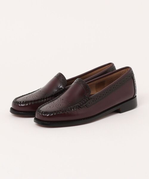 G.H.BASS(ジーエイチバス)の「G.H.BASS BA41007A VENETIAN BROGUE WINE / メダリオン入りヴァンプローファー(ローファー・レディース・ワイン・7/6.5/6/5.5)」の1枚目の写真