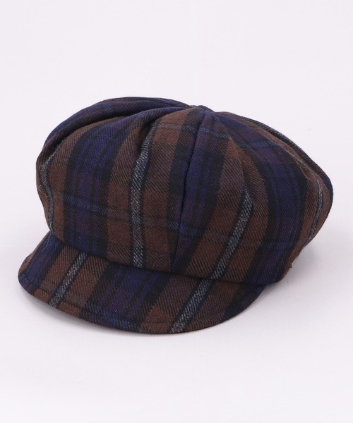 CA4LA(カシラ)の「CHEKCHEK CASQUETTE(キャスケット・メンズ・ブラウン/グレー・ONESIZE)」の1枚目の写真