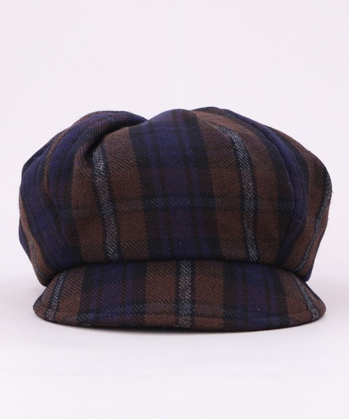 CA4LA(カシラ)の「CHEKCHEK CASQUETTE(キャスケット・メンズ・ブラウン/グレー・ONESIZE)」の3枚目の写真