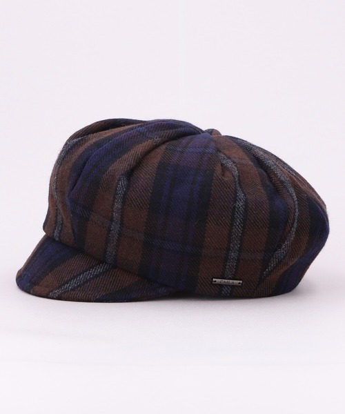 CA4LA(カシラ)の「CHEKCHEK CASQUETTE(キャスケット・メンズ・ブラウン/グレー・ONESIZE)」の4枚目の写真