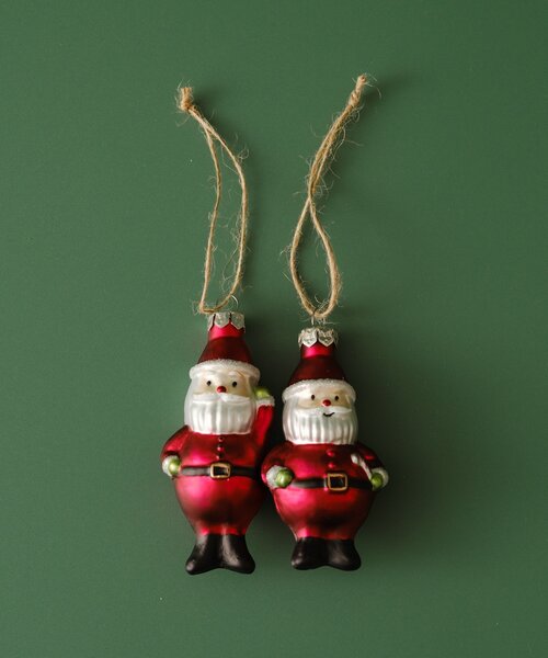 セール】クリスマス ガラスオーナメント4点セット（インテリア雑貨