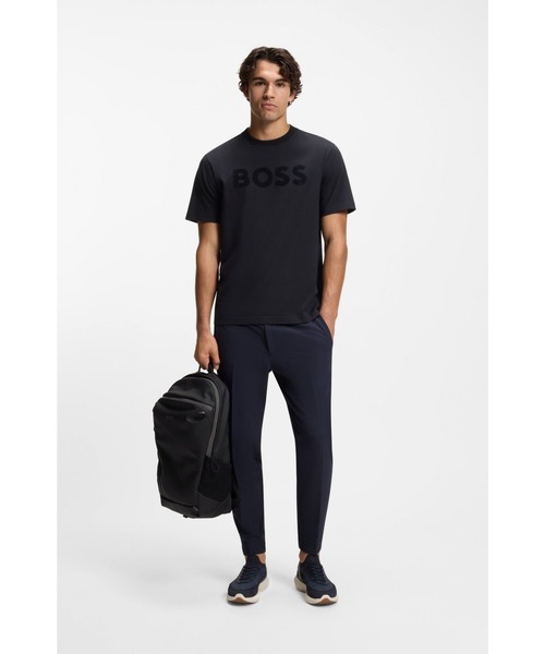 BOSS(ボス)の「リラックスフィットTシャツ ストレッチコットン トーナルロゴ(Tシャツ/カットソー・メンズ・カーキ/ダークブルー・S/XL/L/M/XXL)」の9枚目の写真