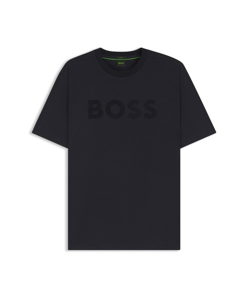 BOSS(ボス)の「リラックスフィットTシャツ ストレッチコットン トーナルロゴ(Tシャツ/カットソー・メンズ・カーキ/ダークブルー・S/XL/L/M/XXL)」の10枚目の写真