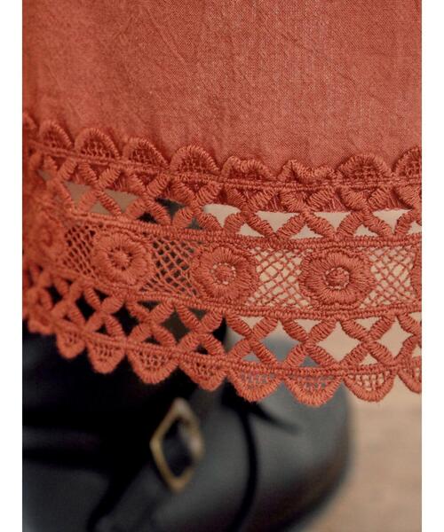 Samansa Mos2（サマンサ モスモス）の「【S/Mサイズ】レースティアードノースリーブワンピース（ワンピース・レディース・キナリ/レッド/ブラック・S/M）」の21枚目の写真