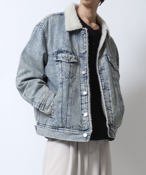 セール】Boa Lining Denim Jacket/裏ボア デニムジャケット G-ジャン