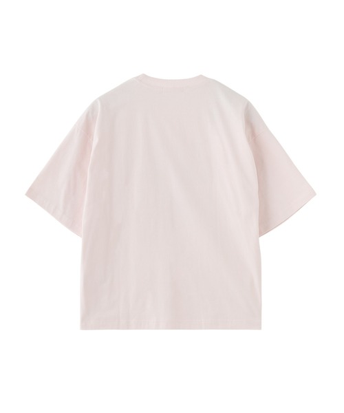 MILKFED.（ミルクフェド）の「WATERCOLOR STRAWBERRY WIDE S/S TEE（Tシャツ/カットソー・レディース・オフホワイト/ライトピンク/チャコール・L/M）」の11枚目の写真